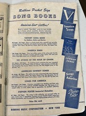 Songs Of Liberty 1943 Songbook Robbin’s Music Corp USA Americana