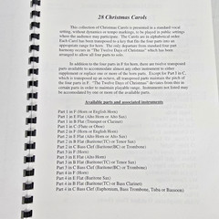 28 Christmas Carols for French Horn Quartet Parts I to IV in F Music Book Scores