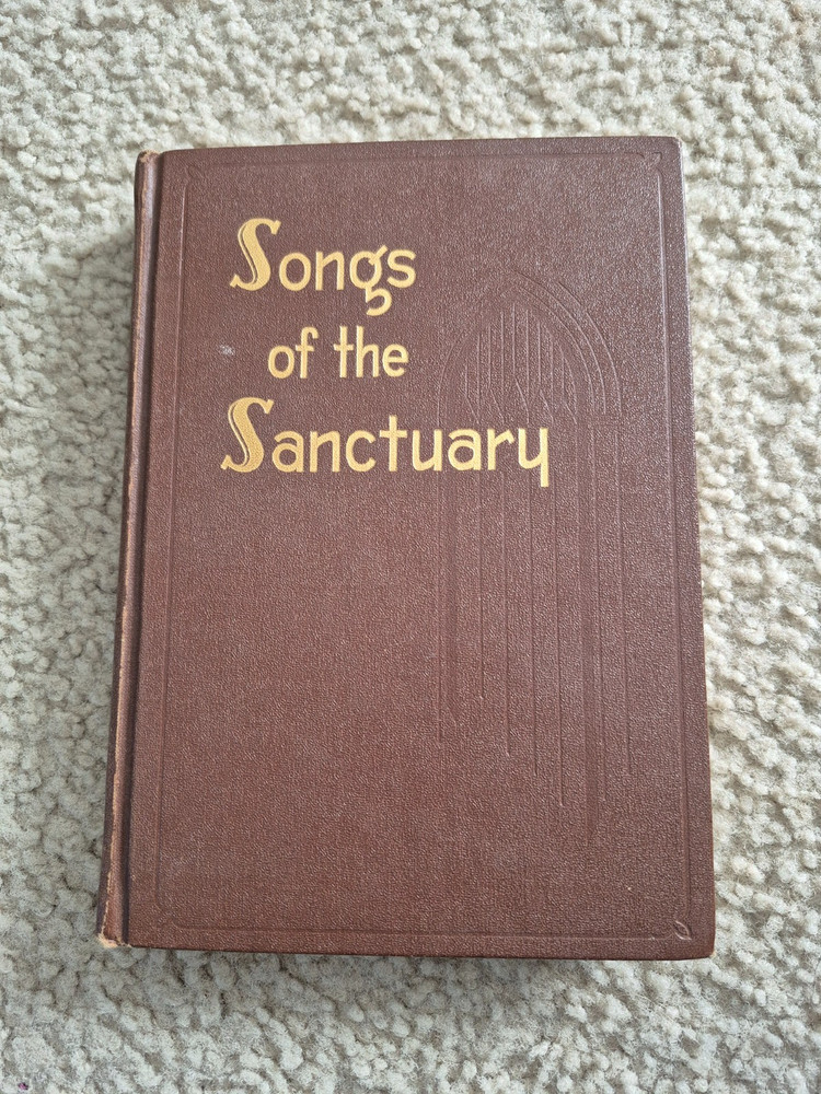 SONGS OF THE SANCTUARY, Haldor Lillenas hardback hymnal songbook 1950s vintage