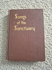 SONGS OF THE SANCTUARY, Haldor Lillenas hardback hymnal songbook 1950s vintage