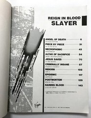 SLAYER REIGN IN BLOOD BAND SCORE JAPAN GUITAR TAB