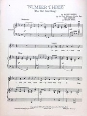 Number 3 Sheet Music Paul Whiteman Harry Barris Ted Koehler Billy Moll 1929