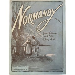 Antique Ephemera Normandy 1925 Piano, Guitar, Ukulele Sheet Music Song Book SEE