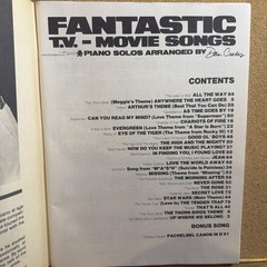 TV & Movie Themes Solo Piano Songbook Dan Coates Professional Touch Excellent
