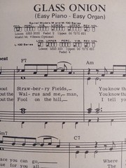 The Beatles  »Glass Onion » Deluxe Edition Sheet Music (1968) – Pristine