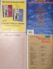 Sheet Music Books Vocal and Piano Accompaniment, Lot of 4, Pre-owned, 1980-95