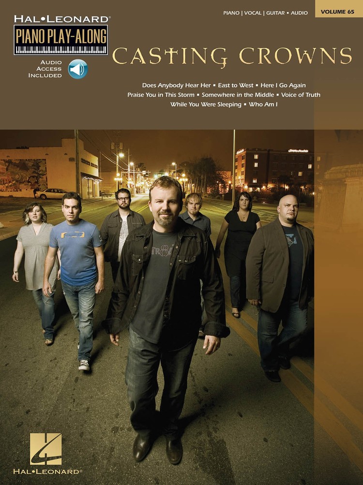 Casting Crowns Piano Play-Along Vol 65 Sheet Music Chords Song Book Online Audio
