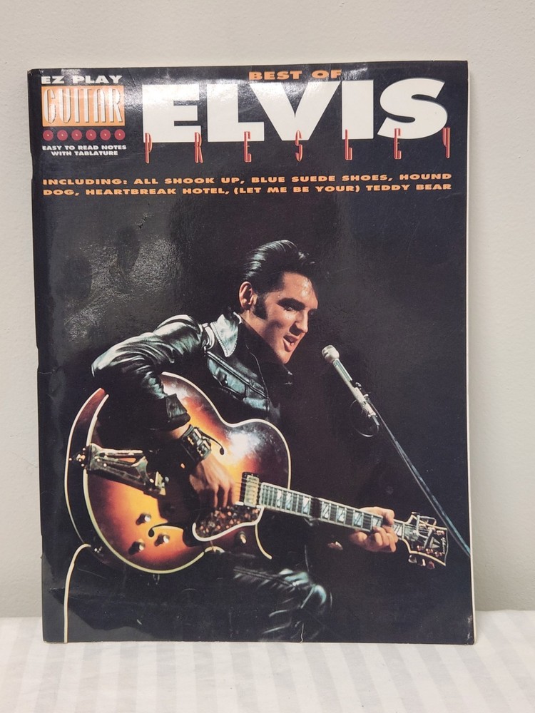 Best of Elvis Presley E-Z Play Guitar Tab Easy Sheet Music Lyrics 18 Songs Book
