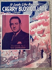 1937 IT LOOKS LIKE RAIN IN CHERRY BLOSSOM LANE Sheet Music GUY LOMBARDO, Leslie