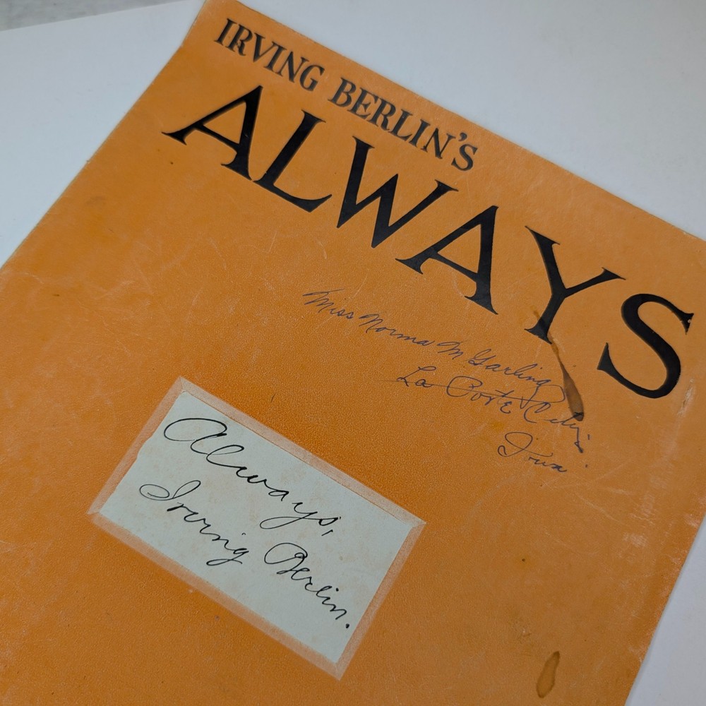 1925 Irving Berlin ALWAYS Vintage Sheet Music Piano Ukulele La Porte City IA Vtg