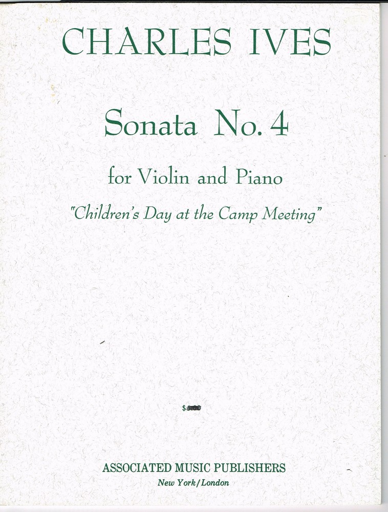 AMP Sheet Music Charles Ives Sonata No. 4 for Violin and Piano