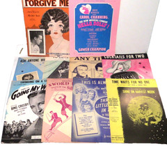 Lot of 146 Pieces Of Vintage 1930&rsquo;s-1950&rsquo;s Sheet Music / song books from movies+