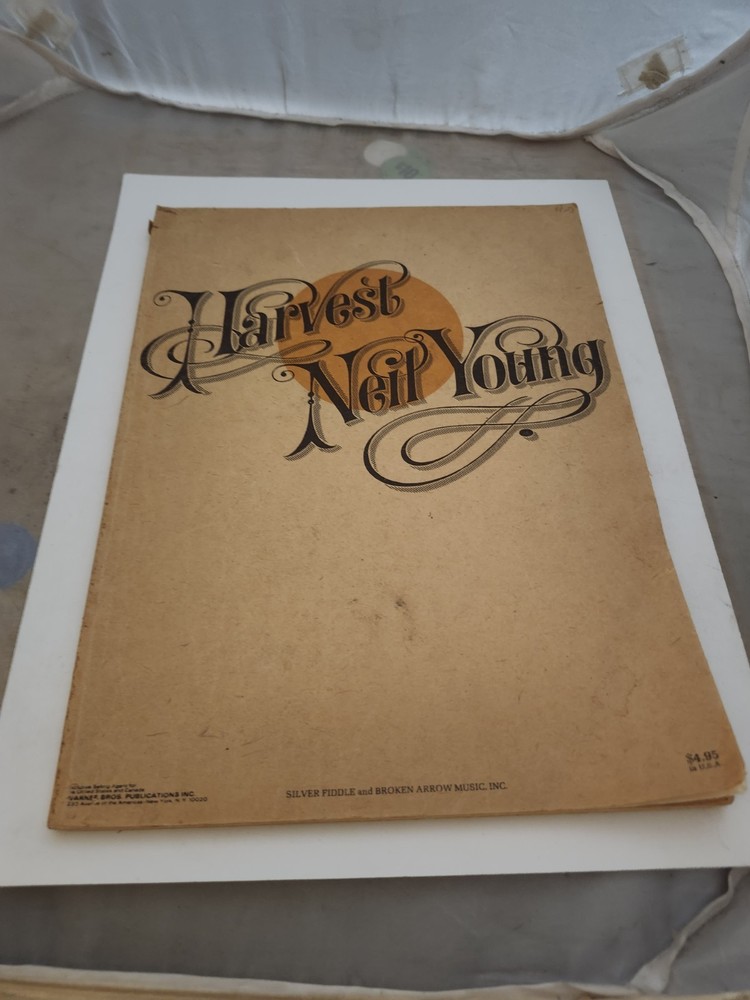 Neil Young Harvest Vintage 1972 Song Book Sheet Music Complete & Good Condition