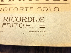 Antique Sheet Music Book D.F.S. Auber: Fra Diavolo Piano G. Ricordi & C. Italy