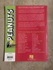 The Peanuts Illustrated Songbook Sheet Music Piano Solo Songbook 2001