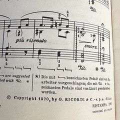 Il Mio Primo Liszt Piano Book Ricordi 1993 Reprint NOS Italy