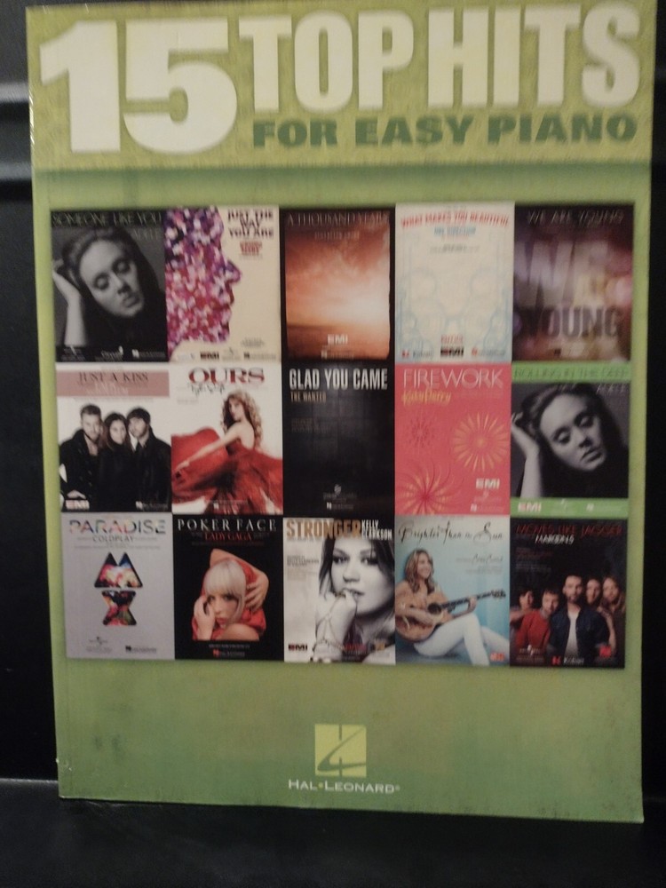 2000&rsquo;s Easy Piano Songbook 15 Top Hits Sheet Music Guitar Vocals New