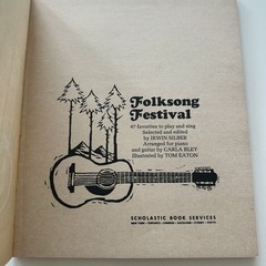 Vintage 1967 Folksong Festival Songbook – Irwin Silver – Scholastic Books