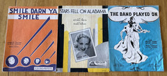 Mixed Lot of 80+ Vintage 1920&rsquo;s-1930&rsquo;s Piano Vocal Sheet Music. Folk, Pop, Etc.