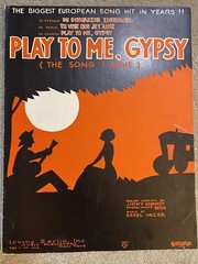 1932 PLAY TO ME GYPSY (The Song I Love) Sheet Music by Karel Vacek Jimmy Kennedy