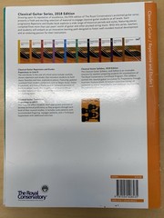 Classical Guitar Repertoire And Etudes Level 1 The Royal Conservatory Study Book
