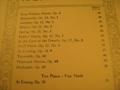 Vintage Sheet Music AT EVENING by N Louise Wright 1921 [Y35]