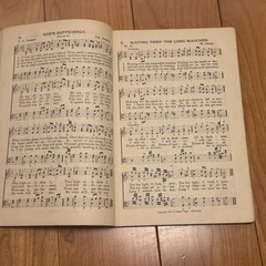 Antique 1904 Songs of Worship and Grace Hymnal – L.W. Munhall Cloth Cover 5×7