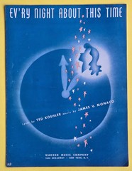 Evry Night About This Time Sheet Music Piano Vocal Guitar Monaco 1942 USA SELLER