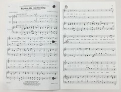 Rejoice The Lord Is King SATB Choral Keyboard Sheet Music Robert Lau Hinshaw