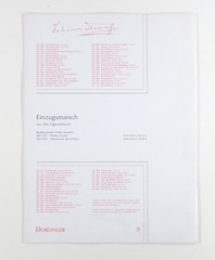 1998 (1885) Strauss EINZUGSMARSCH from « Der Zigeunerbaron » SCORE Doblinger #1047