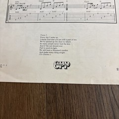 1990 I SAW RED WARRANT JANI LANE Original Sheet Music Edition Virgin Dick Dragon