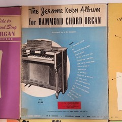 Hammond Organ Sheet Music Books Vtg 50s Lot of 6 USA Hymns Showtime
