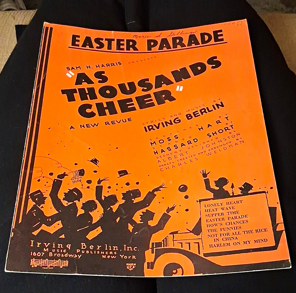 Irving Berlin, Inc. Supper Time As Thousands Cheer Sheet Music Voice Piano 11976