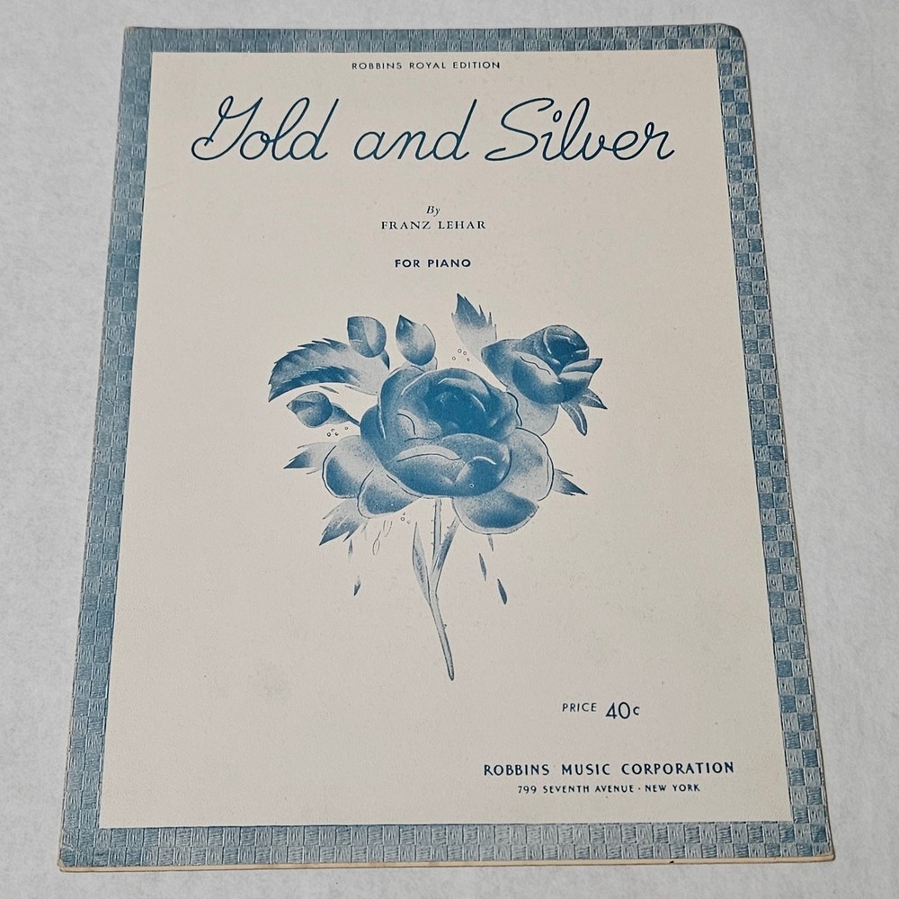 Gold and Silver for Piano Robbins Royal Edition by Franz Lehar Sheet Music