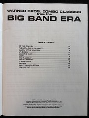 Big Band Era Vol 1 Bass Clef Instrument Jazz Ensemble Sheet Music Book