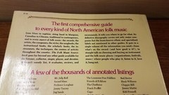 THE FOLK MUSIC Source Book Sandberg Bluegrass Chicano Blues Ragtime