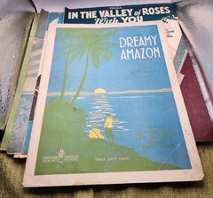 Vintage Sheet Music Assorted Lot Of 10 Used Guitar Ukulele Vocals Piano lyrics