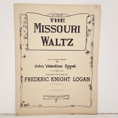 Vintage 1941 The Missouri Waltz Sheet Music Arranged For Piano by F. K. Logan
