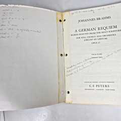 Brahms A German Requiem Op 45 Vocal Score German Text Ein Deutsches Requiem Vtg