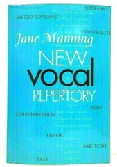 New Vocal Repertory Book An Introduction by Jane Manning