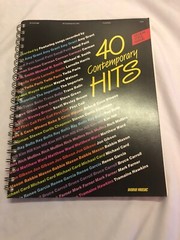 40 Contemporary Hits Medium Voice Range Vocal Solo Word Music Song Book 1989