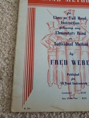 Belwin Intermediate Band Method – Bb Clarinet 1947 Class or Full Band Fred Weber