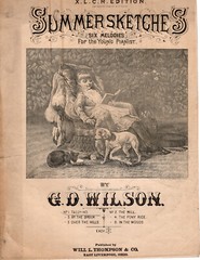 5-pack 11×14 sheet music pre-1920 Kids/Childhood Days