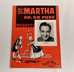 Martha Ah, So Pure Opera 1938 Vintage Sheet Music