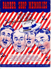 Barber Shop Memories Songbook 32 Pages 1949 Hugo Frey For Robbins Music Corp