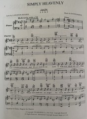 SIMPLY HEAVENLY Vocal Selections 1957 Broadway Sheet Music Langston Hughes RARE!