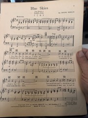 P IRVING BERLIN Ziegfeld sheet music BLUE SKIES ‘Betsy’ BELLE BAKER