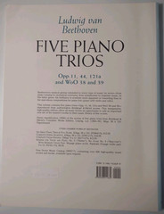 Beethoven Piano Trios Opp. 11, 44, 121a and WoO 38 and 39 (Dover) NEW