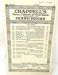 Can Can Sheet Music 1950&rsquo;s Piano SATB Chappells Mixed Voices US Seller