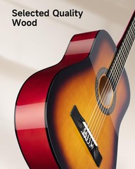 Moukey 38&Prime; Acoustic Guitar for Beginners Kids Youth Adult Dreadnought Guitarr…